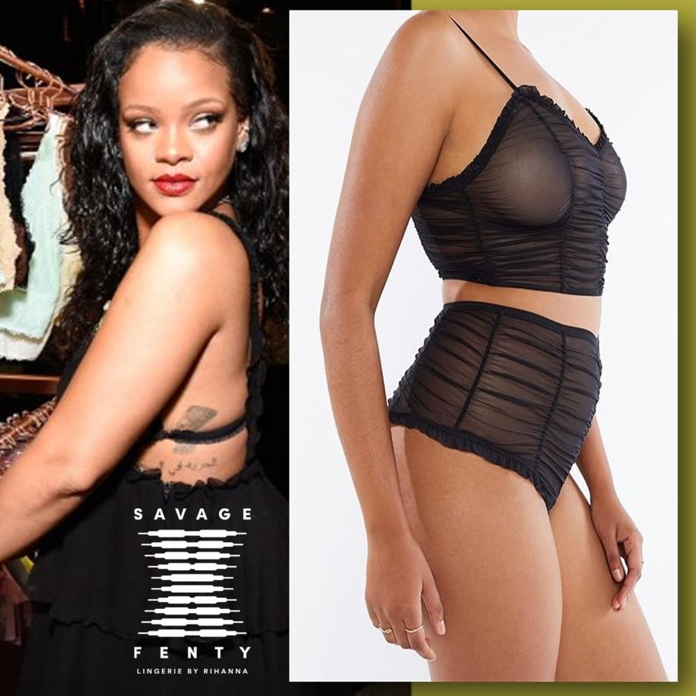 SAVAGE X FENTY Gathered Mesh Booty Short NEW WITH TAG!